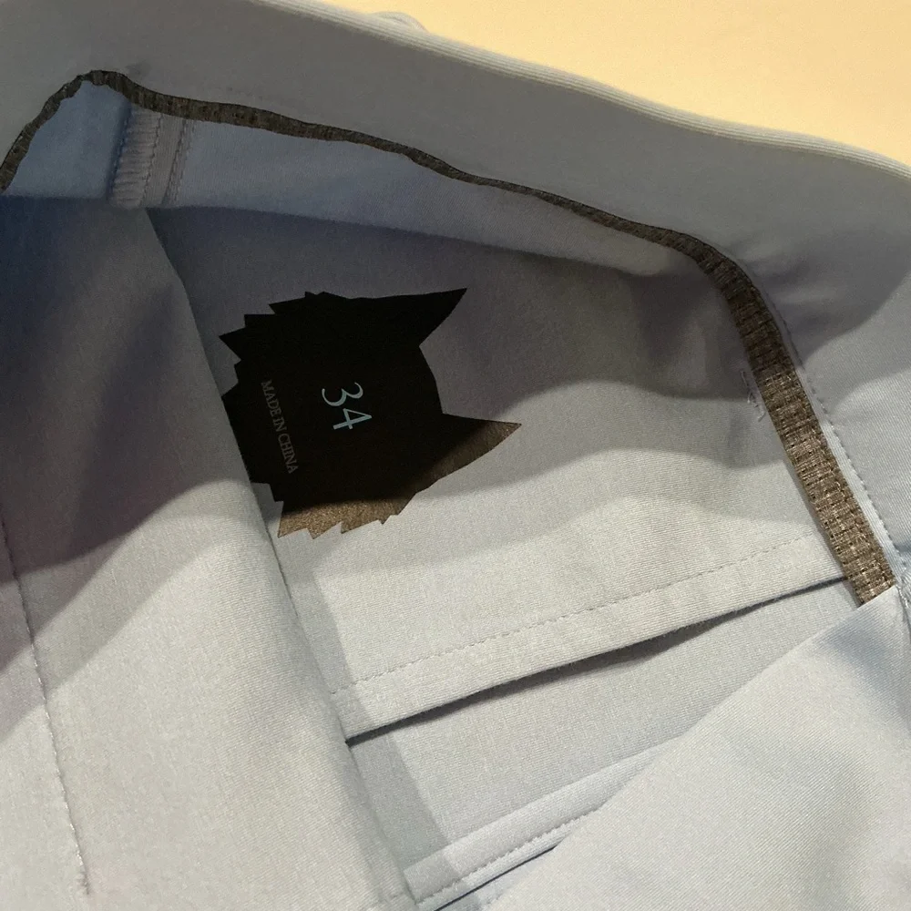 Greyson Light Blue Flat Front Shorts - Picture 6 of 8